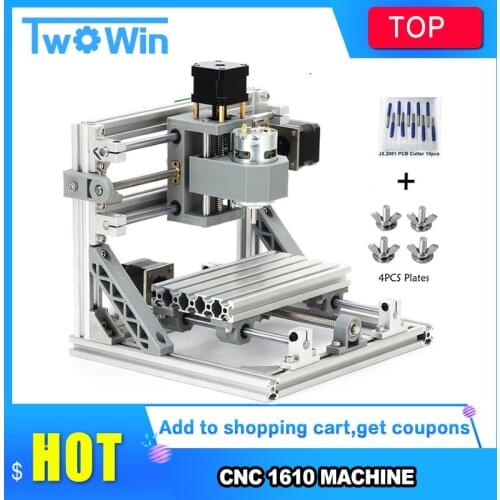 GRBL Control DIY CNC Router Kits 1610 Mini CNC machine Working Area 16x10x4.5cm 3 Axis Pcb Milling Machine Wood Router
