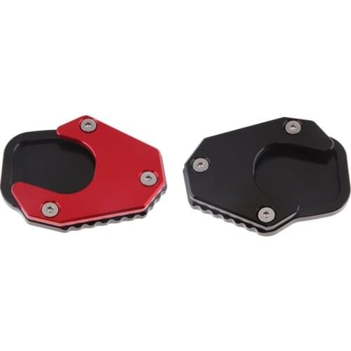 Red+ Black Aluminium Kickstand Coaster Add Stability Kickstand for Outdoor Parking Motorcycle Motorbike