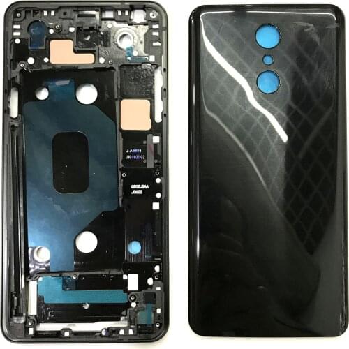 Battery cover door middle frame front panel bezel housing for LG Q Stylo 4