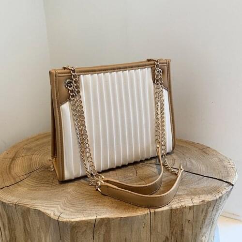 Small PU Leather Crossbody Bag for Women 2021 Fashion Summer Lady Baguette Armpit Shoulder Purse and Handbag Trends Luxury