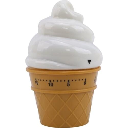 Ice Cream Mechanical Kitchen Timer Cooking Countdown Timer Clock Kitchen Gadgets Tool Oil-proof Waterproof Cook Tool