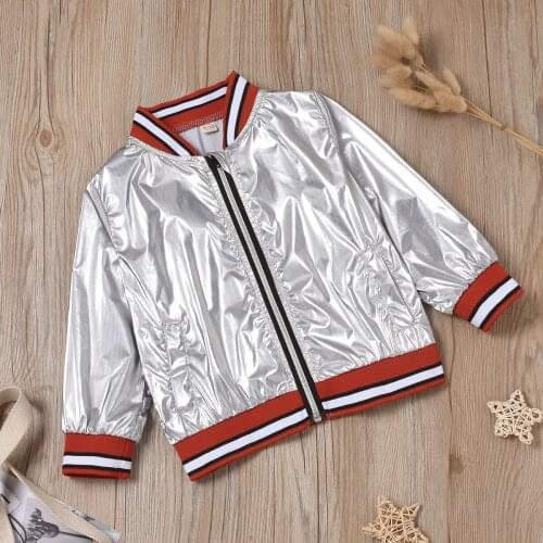 Fashion Boys Coats Spring Sport Performance Jacket Kids Autumn Hooded Waterproof Girls Silver Outerwear Clothes