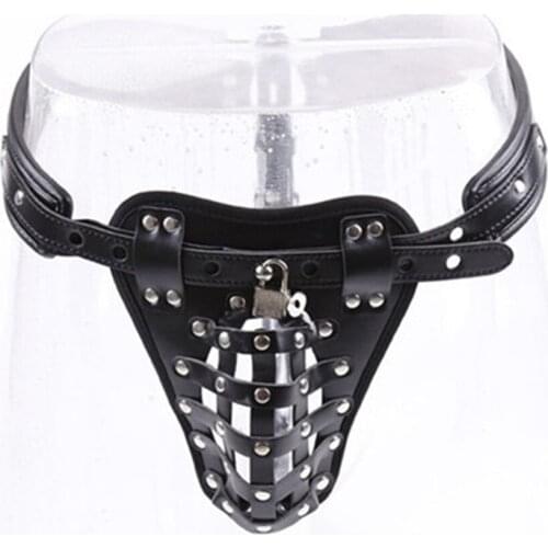 Men Bdsm Penis Harness Lock Cage Tied With Shorts Chastity Belt Penis Ring Sex Toys Cock Lock Bondage Slave Games For Adult