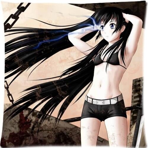 Bedding BLACK ROCK SHOOTER Cushion Cover Custom Pillow Cover Decorative Pillow Case Sofa Seat Car Soft Polyester Pillowcase