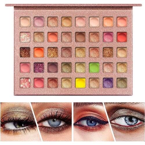 40 Colors Eyeshadows Palette Colorful Shadows Pallet Glitter Highlighter Shimmer Make Up Pigment Matte Eye Shadow