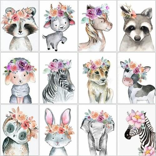 Full Square 5D Diy Diamond Painting Owl Animal 3D Diamond Embroidery Cartoon Cross Stitch Horse Rhinestone Mosaic Pictures Decor