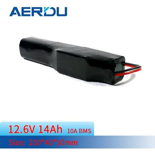 AERDU 3s4p 12v 14ah 18650 Portable rechargeable Lithium-Ion Battery Pack 12.6v street light LED light backup power supply +xt60