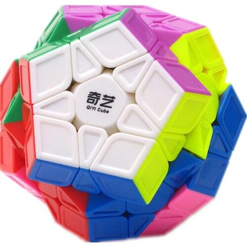 QIYI 3x3 Megaminxeds Cube 3x3x3 Qiheng Engraving Version Concave Magic Cube 3Layers Speed Cube Puzzle Toys For Children