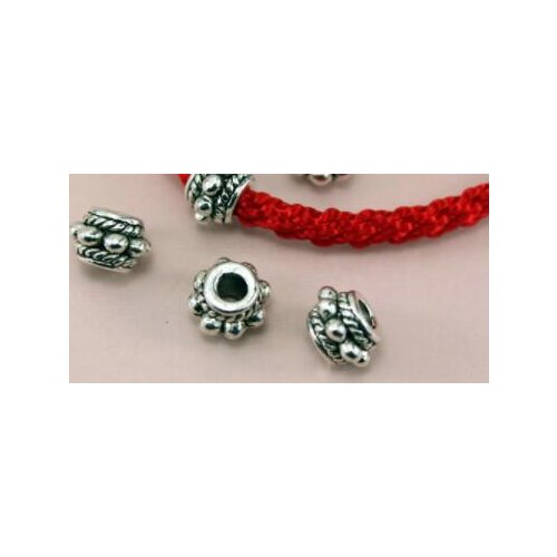 20pcs/lot Tibetan Silver spacer big hole Loose Bead Spacer Beads Connectors for DIY Jewelry Making bracelet r54s