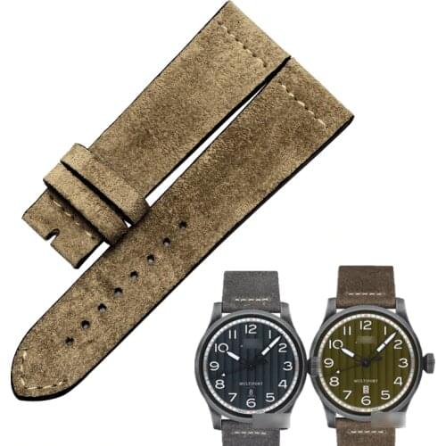 WENTULA watchbands for MIDOM032 M032.607 calf-leather band cow leather Genuine Leather leather strap watch band