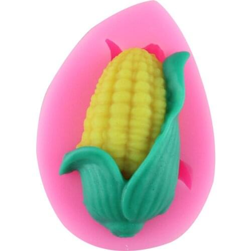 Formas de silicone Corn Silicone Mold for Fondant soap mould Kitchen Baking tools Craft Molds DIY F0717