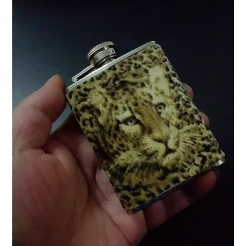 Mini 3Ounce thick 304 stainless steel wine pot Velvet surface creative small wine bottle carry wine package men gift set