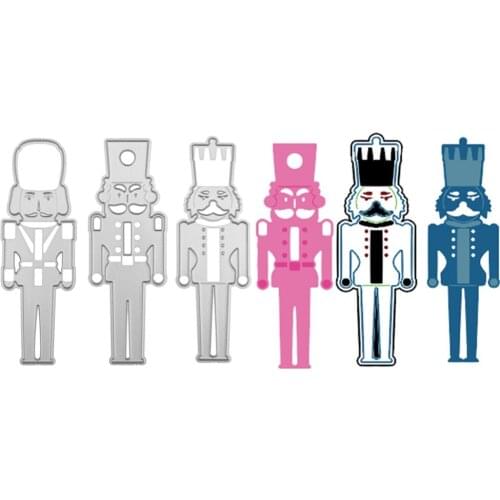 Three Handsome Soldiers Metal Cutting Dies Stencils For DIY Scrapbooking Album New Paper Cards Crafts Decoration Embossing