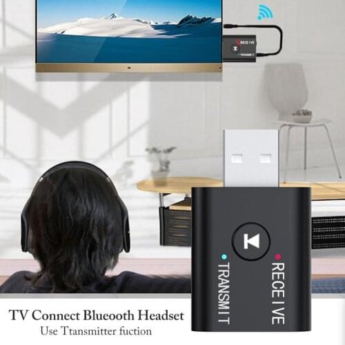 USB Bluetooth 5.0 Dongle Adapter 3.5 Wireless Bluetooth Adapter For Car PC Computer Speaker Audio Bluetooth Receiver Transmitter