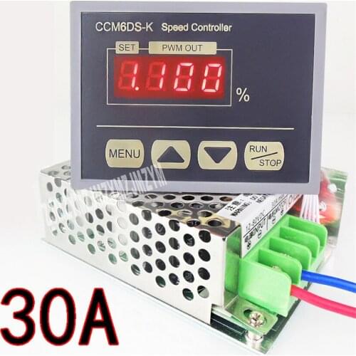 CCM6DS-K Motor Controller DC12V-80V Digital Display Governor PWM DC Motor Governor 30A High Power Controller 21Khz Hot Selling