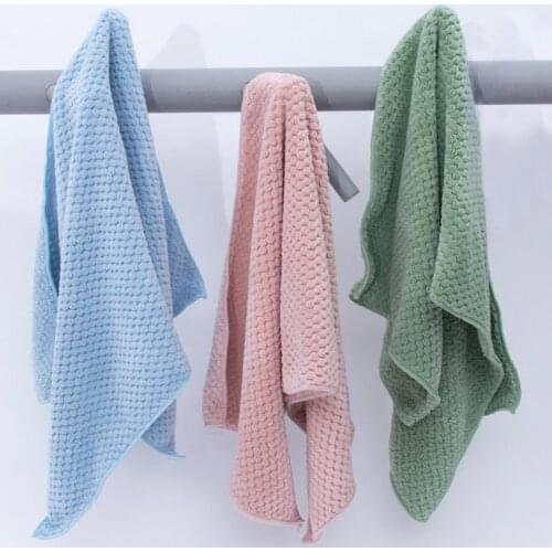 Japanese Coral Velvet Absorbent Towel Microfiber Super Absorbent Towel Fast Drying Hair Toallas Bathroom Face Towel for Adults