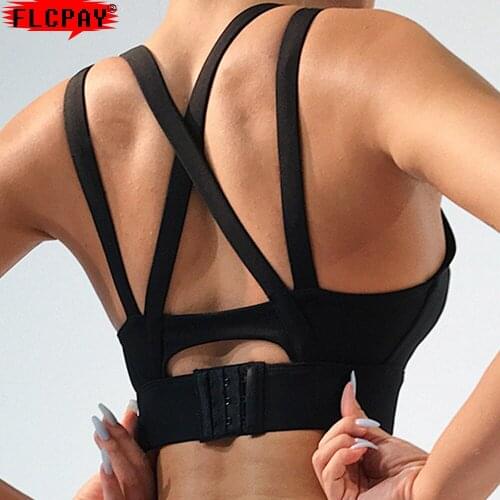 Women Sports Bra back bra Quick Dry Padded Shockproof Gym Fitness Running Sport Brassiere Tops Push Up Bras Sports Bra Crop Top