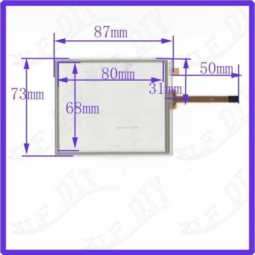 ZhiYuSun New 3.5inch TOUCH Screen panels 87mm*73mm for GPS or commercial use post 87*73
