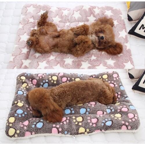 Winter Dog Bed Pet Blanket Pet Sleeping Mat Warm Cat Dog Bed Cover Pet Sofa Cushion Mattress For Small Dogs Chihuahua Bulldog