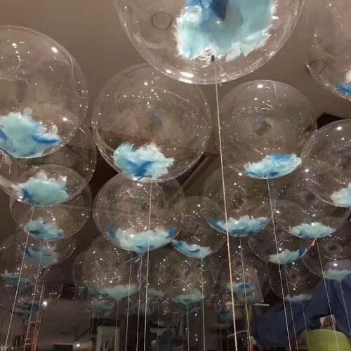 1pcs 12/18/20/24 inch Luminous Transparent Bobo Bubble Ballons Christmas Wedding Birthday Party Decorations Helium Baby Shower