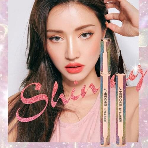 1Pc Black Smooth Liquid Eyeliner Waterproof Long-lasting Not Fading Not Smudge Quick Drying Eye Maekup Easy Drawing Liner TSLM2