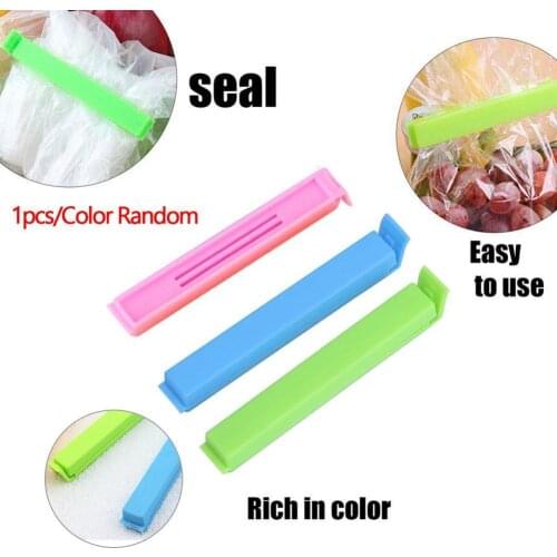 10Pcs Kitchen Storage Food Snack Seal Bag Clips Plastic Tool Sealing Clips Accessories Portable Bags Sealer Clamp Spot Wholesale