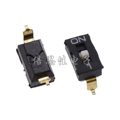 10pcs/SMD Dial switch 1 digits 2P Code switch 2.54MM Pin pitch