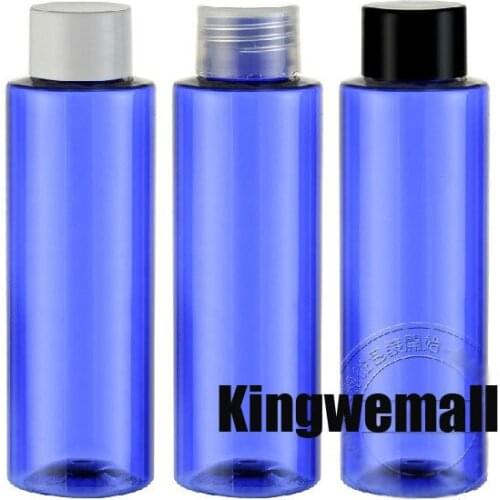 100ml blue PET bottle with Cola Cap,flat shoulder Plastic Container