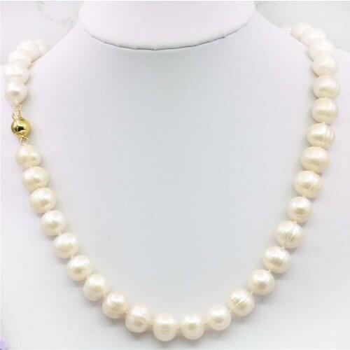 2021 (min order 1) Hot 8-9mm White Akoya Cultured Pearl Necklace Beads Fashion Jewelry Natural Stone 18INCH Valentines Day Gift