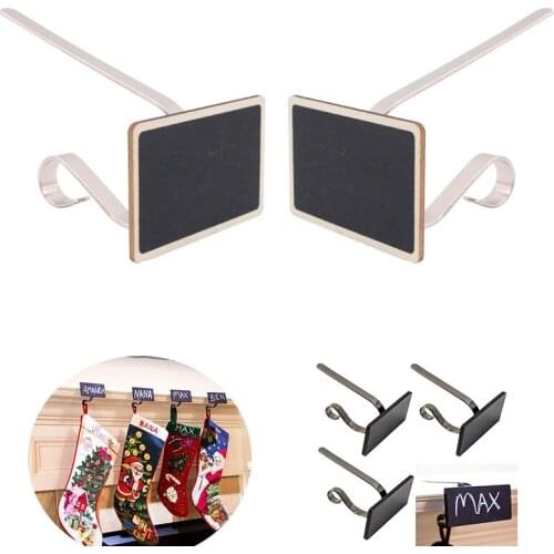 4pcs Christmas Message Holder Hanger Hook Brass Mantle Clips Xmas Decoration New Years Decorations 2021 Home Decor Navidad