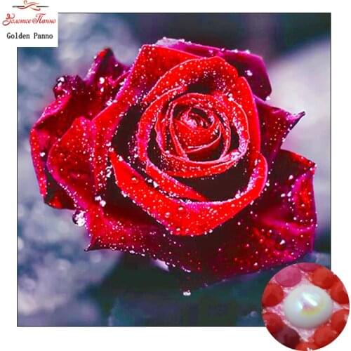 Gloden Panno,5D,diy diamond embroidery,Full,round,Diamond Painting,Cross Stitch,3D,diamond,Mosaic,Needlwork,Crafts,plant,flower