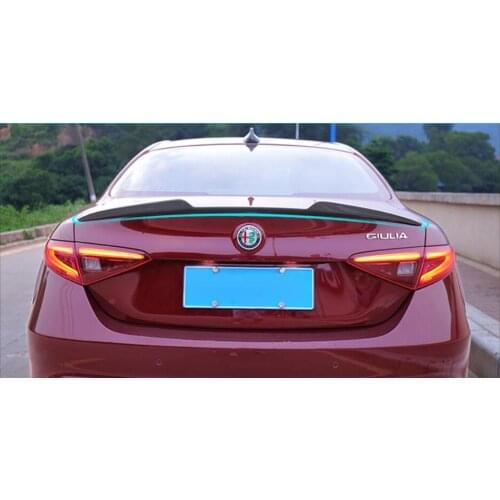 Carbon Fiber Car Rear Wing Trunk Lip Spoilers Fits For Alfa Romeo Giulia 2017 2018