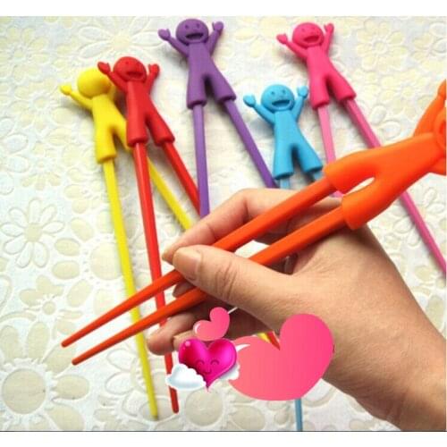 Free shipping 100pair children learning chopsticks plastic toy infant chopsticks , high quality