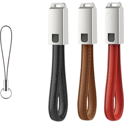 Key Chain USB Type C Cable Fast Charging Cable For iPhone 7 X Samsung s8 Charger Usbc Type-C Keychain Cord Short Cabel Micro USB