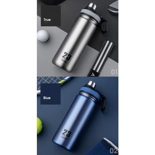 Cille 680ML Stainless Steel Double Wall Insulated Water Bottle Vacuum Flask for Sports and Outter Door