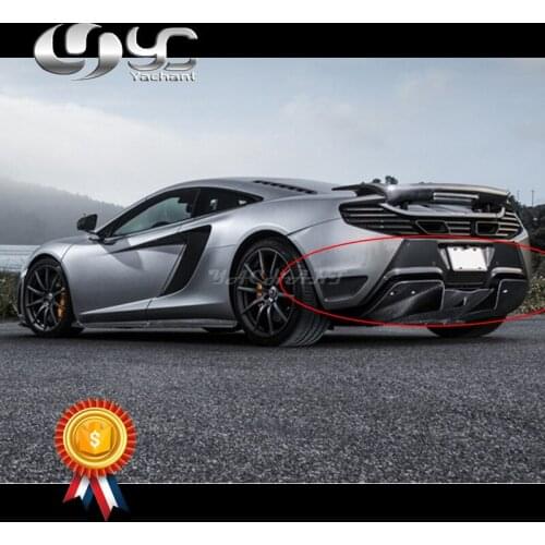 Portion Carbon Fiber Rear Kit Fit For 11-14 MP4-12C Coupe & Spyder VRS V-MC AERO Style Rear Bumper FRP with Carbon Rear Diffuser