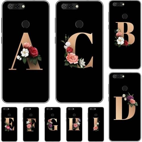 For ZTE Blade V9 Vita 5.45" Case For ZTE Blade V9 5.7" Cute Lovely Cartoon Pattern Flower Black Letters Silicone Soft Back Cover