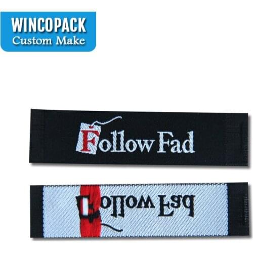 Custom Designed Brand Clothing Woven Fabric Label For Softextile Blank Tshirt Label WL032