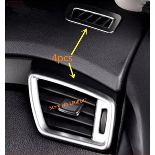 For Nissan X-trail xtrail T32/Rogue 2017 2018 2019 2020 garnish trim ABS Matte front air conditioning Outlet Vent lamp frame