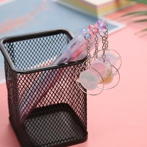 Ellen Brook 1 PCS Cute Kawaii Creative Star Pendant School Office Supplies Stationery Gel Pen Lovely Funny Pens