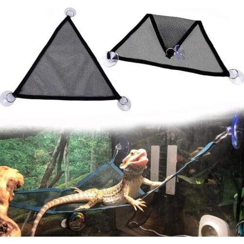 Lizard Climbing Pet Hammock Reptile Chameleon Pet Hammock Landscaping Avoid Hanging Swing Nest Reptile Hammock with Suction Cup