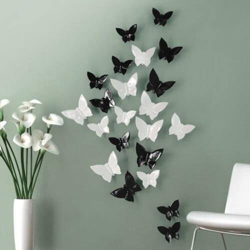 [HHT] Creative Wall Jewelry Butterfly Home Decoration Living Room Hotel KTV Villa Decor Wall Hanging Pastoral Resin Crafts