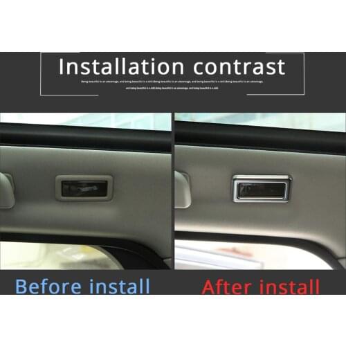 ABS Chrome Reading Light Lamp Decoration Frame Cover Trim For Land Rover Discovery Sport L550 2020 Car Interior Accessories