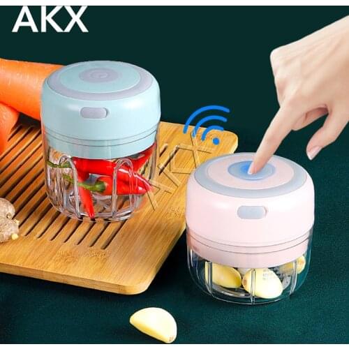 Electric garlic masher garlic mincing machine garlic mincing machine garlic blender garlic cutting pressure garlic pulling
