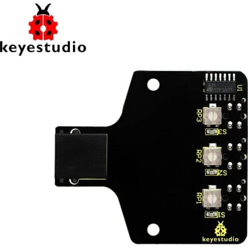 Keyestudio KEYBOT Easy Plug Programmable Robot 3-way Line Tracking Sensor For Arduino Robot