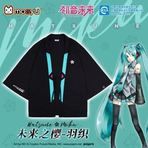 New Japan Anime Vocaloid Miku Yukata Kimono Cardigan Haori Fashion Coat Men Women Clothing Loose T-Shirt Summer Cosplay Costume