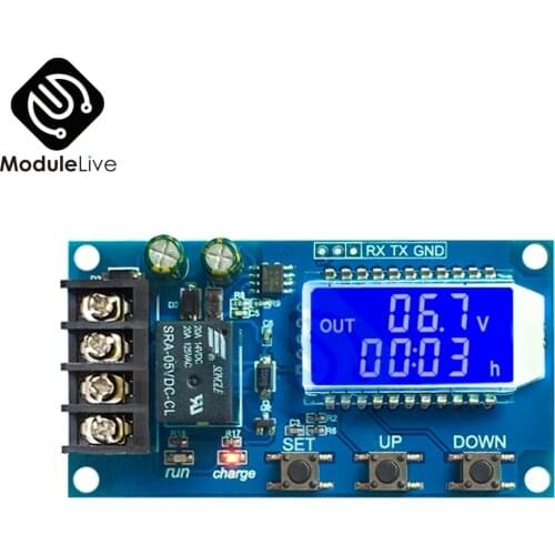 10A LCD Lead-acid Solar Battery Charge Controller Protection Module Board charger Time switch battery capacity DC 6-60V