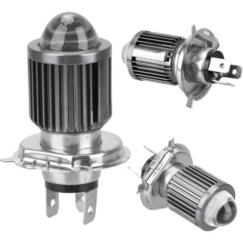 Lens Lamp Scooter Fog Lights Bulbs Super Bright Motorcycle Headlight H4 BA20D ATV Accessories Moto Led CSP