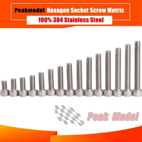 Screw Stainless Steel Hex Socket Metric (2mm \\ 3mm \\ 3mm) For Nitro Gasoline Engines Airplane