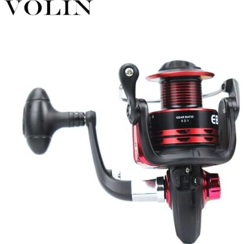VOLIN NEW Long Cast Spool Fishing Reel 12+1BB 5-10KG Max Drag 5.2:1 Metal Fishing Reel